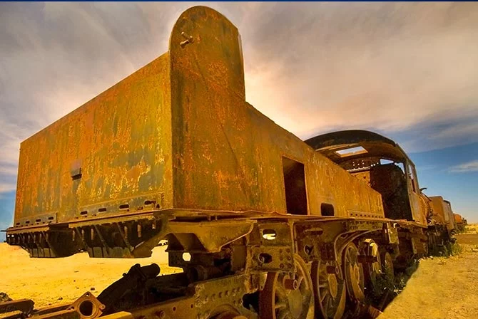 Train Cemetery Uyuni